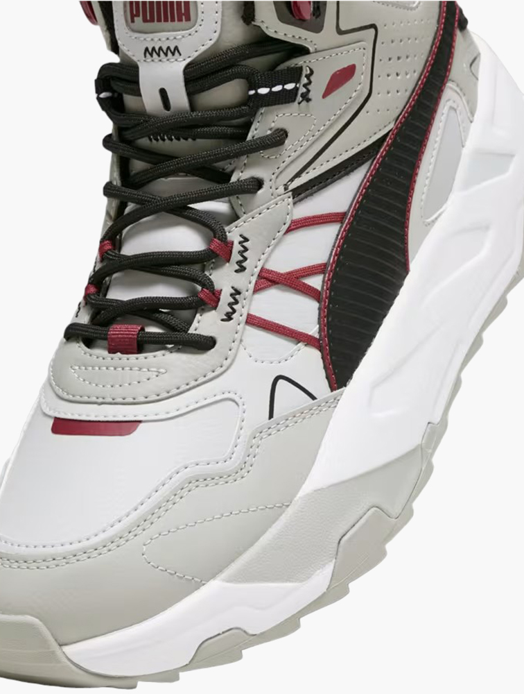 MyRunway | Shop PUMA Cool Light Grey Trinity Mid Hybrid Lace